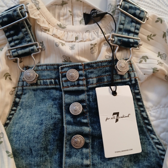 7 FOR ALL MANKIND ADORABLE DENIM TODDLER 2 PIECE SET - Picture 5 of 7